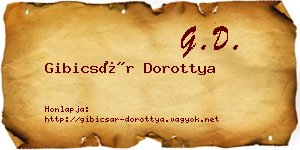 Gibicsár Dorottya névjegykártya